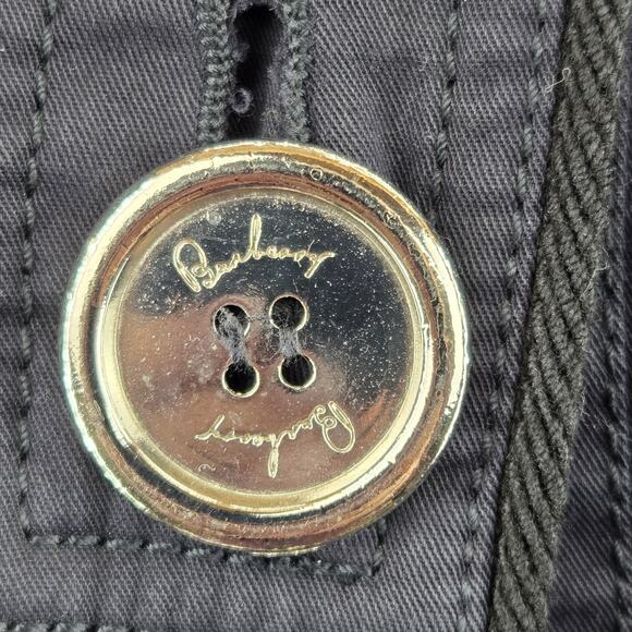 Burberry London Lightweight Military Jacket Women 4 XS Navy Blue Preppy Academia - Picture 5 of 12